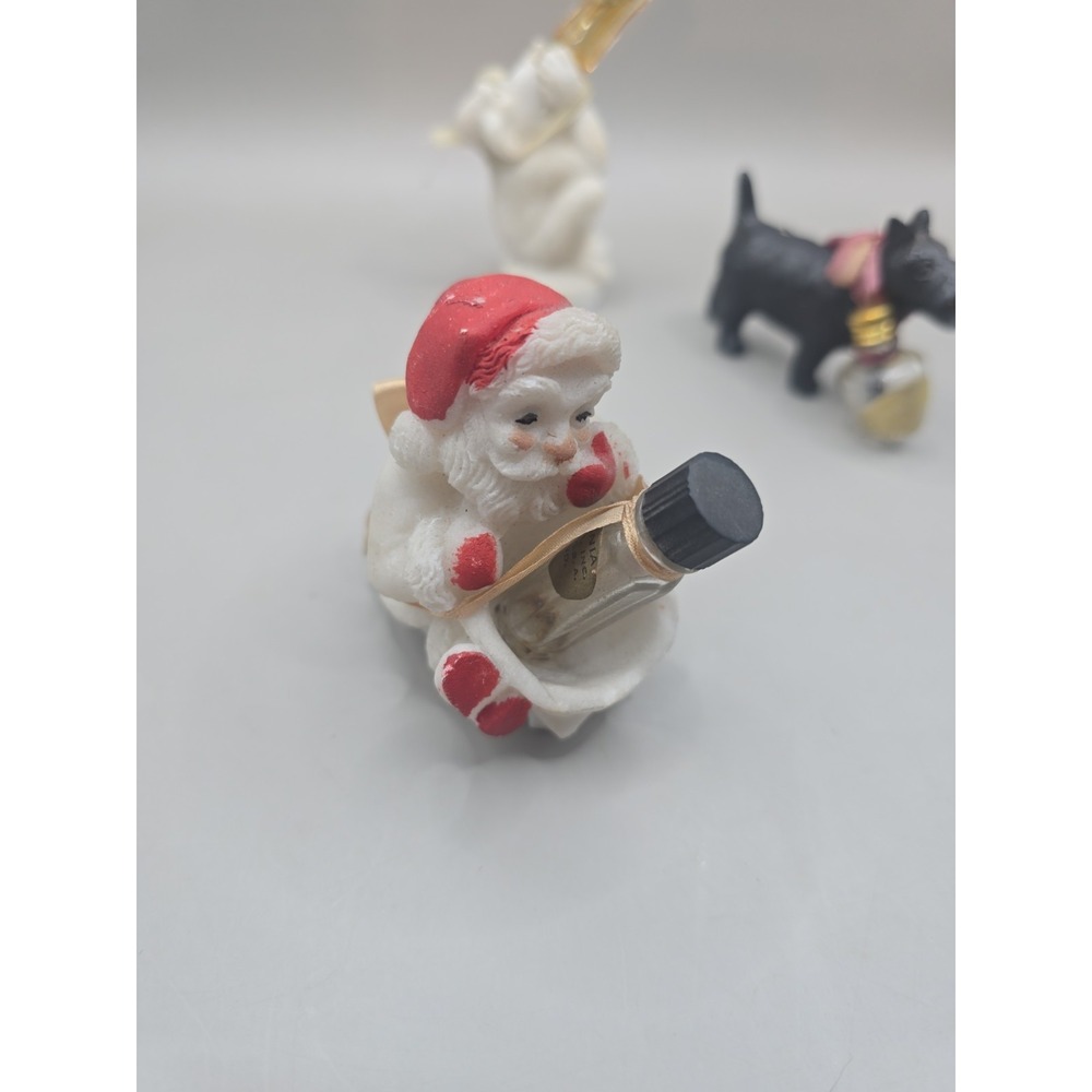 Miniature Perfume & Figurine De Marsay set of 3 Santa Claus, Scottie, Monkey - Picture 2 of 13